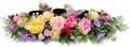 Candle Holder Centerpiece for Table Artificial Peonies Flowers,Rose Flowers and Morning Glory for Wedding Party Table Centerpieces Mixed Flowers Floral Arrangement Home Kitchen Decor