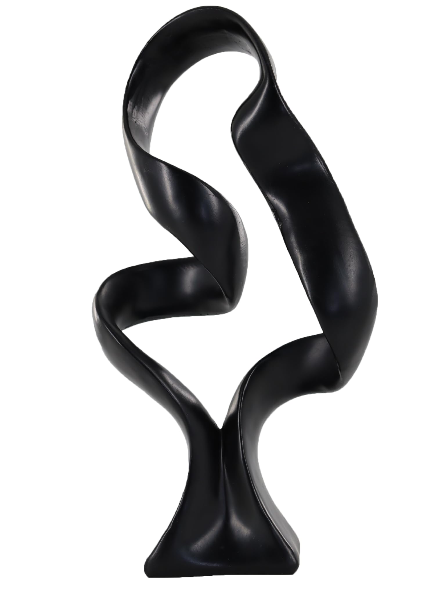 10" Modern Abstract Ribbon Decorative Sculpture, Knot Sculptures,Home Decor,Coffee Table Statues,Dining Living Room Desk Decor（White）