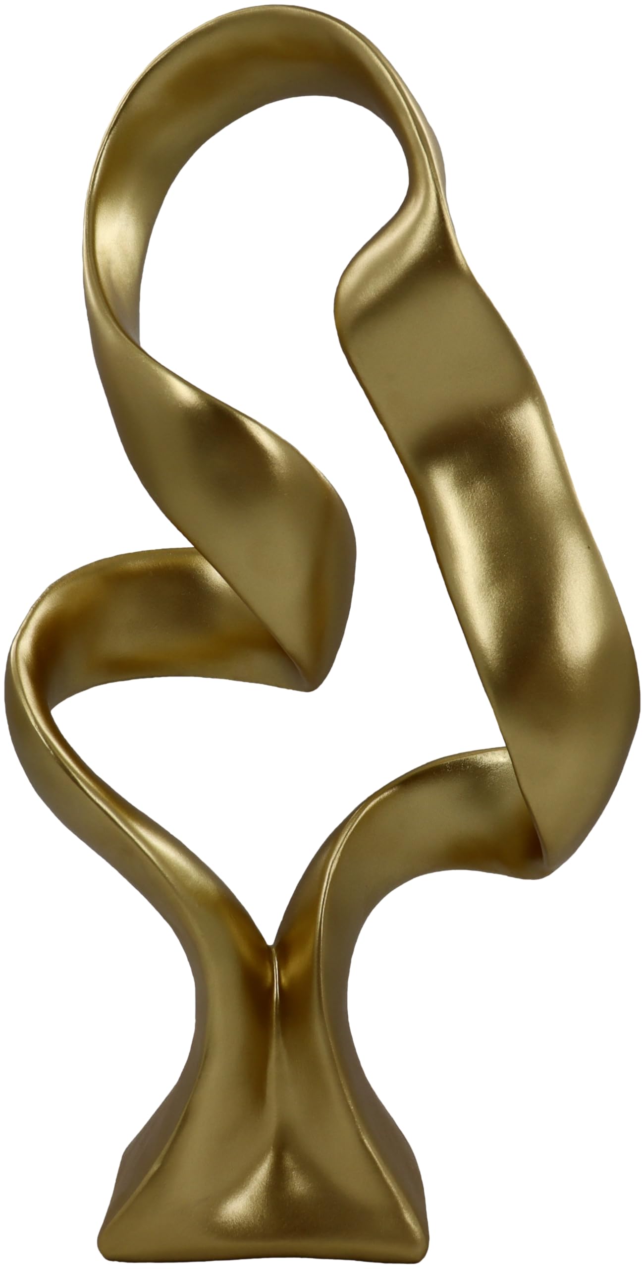 10" Modern Abstract Ribbon Decorative Sculpture, Knot Sculptures,Home Decor,Coffee Table Statues,Dining Living Room Desk Decor（White）