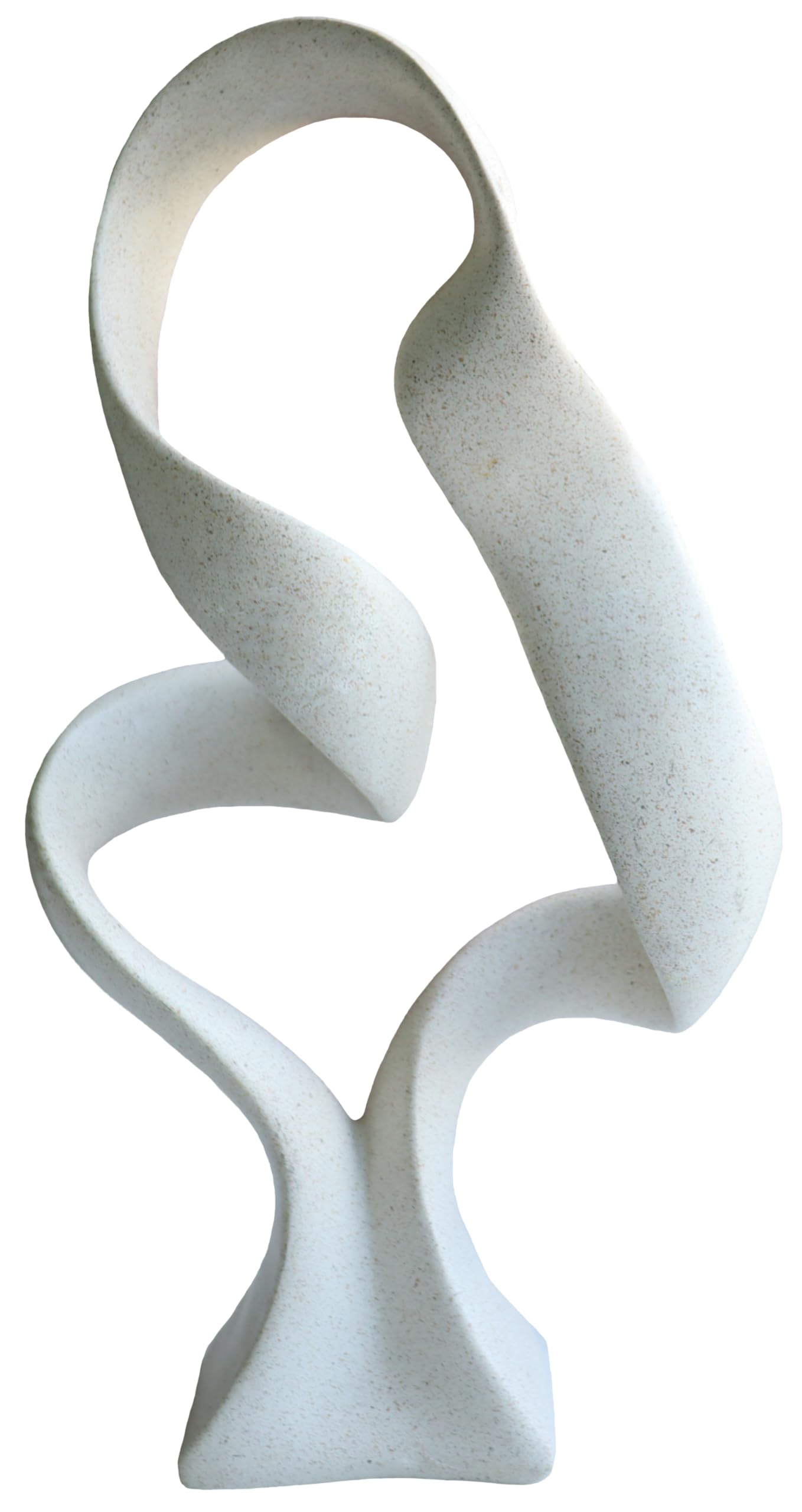 10" Modern Abstract Ribbon Decorative Sculpture, Knot Sculptures,Home Decor,Coffee Table Statues,Dining Living Room Desk Decor（White）