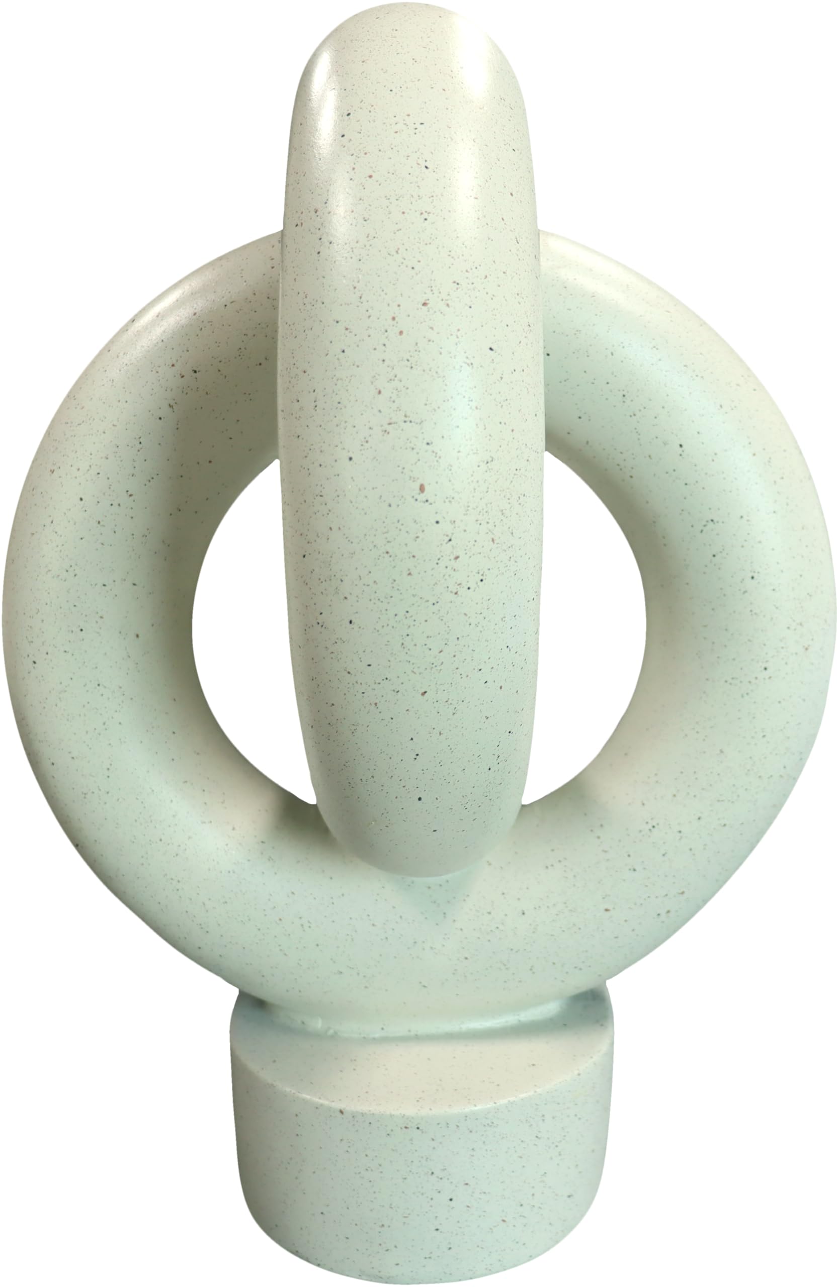 10" Modern Abstract Ribbon Decorative Sculpture, Knot Sculptures,Home Decor,Coffee Table Statues,Dining Living Room Desk Decor（White）