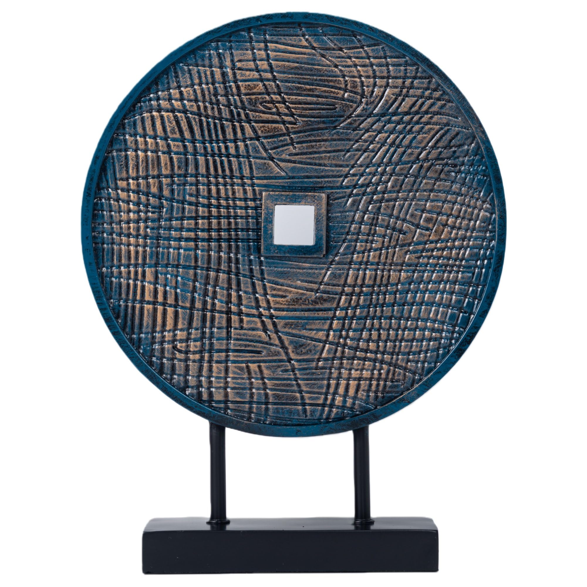 Modern Sculpture Decorative Objects Above Cabinet Decor Kitchen Elegant Home Decor Items Accents for Living Room Centrepieces, Console Table Decorations (Blue)